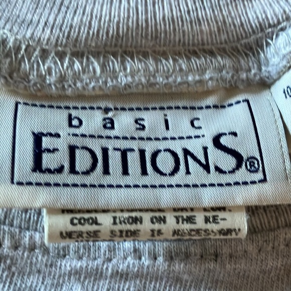 Girls basic edition gray teddy bear tee - Picture 4 of 8